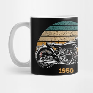 1950 Vincent Black Shadow Vintage Motorcycle Design Mug